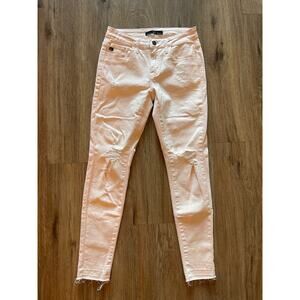 Kancan Los Angeles Distressed Light Pink Skinny Jeans Size 3